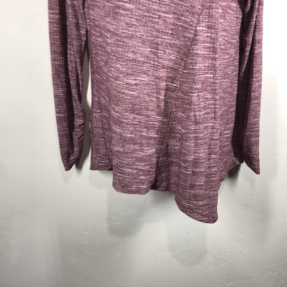 Apt 9 purple space dye long sleeve top size small - Picture 3 of 11